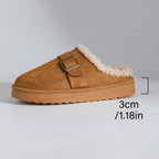 ComfyFoot Cozy Buckle Clogs – Warm, Chic & Ultra-Comfortable Slippers