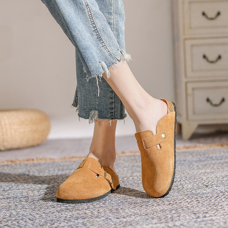 ComfyFoot Suede Buckle Clogs – Soft, Stylish & Effortlessly Cozy For Men and Women