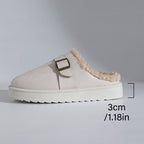 ComfyFoot Cozy Buckle Clogs – Warm, Chic & Ultra-Comfortable Slippers