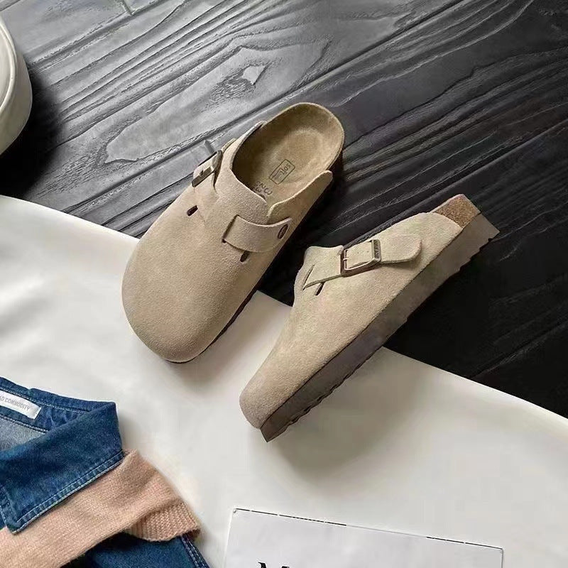 ComfyFoot Suede Buckle Clogs – Soft, Stylish & Effortlessly Cozy For Men and Women