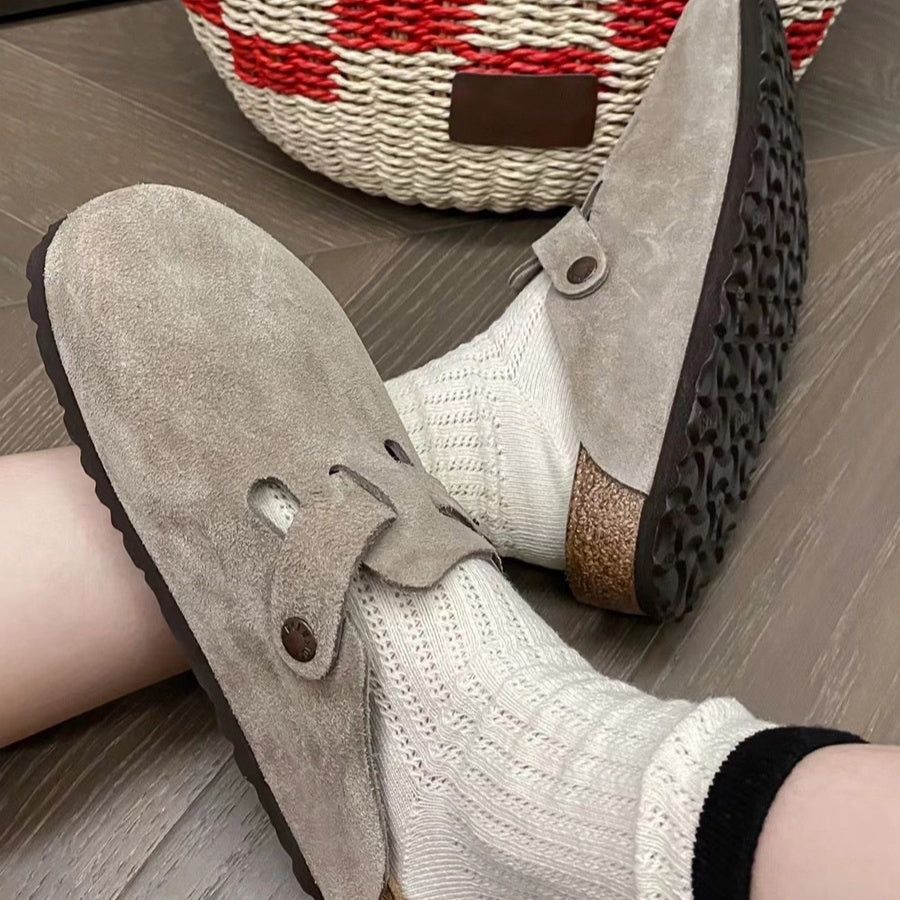 ComfyFoot Suede Buckle Clogs – Soft, Stylish & Effortlessly Cozy For Men and Women