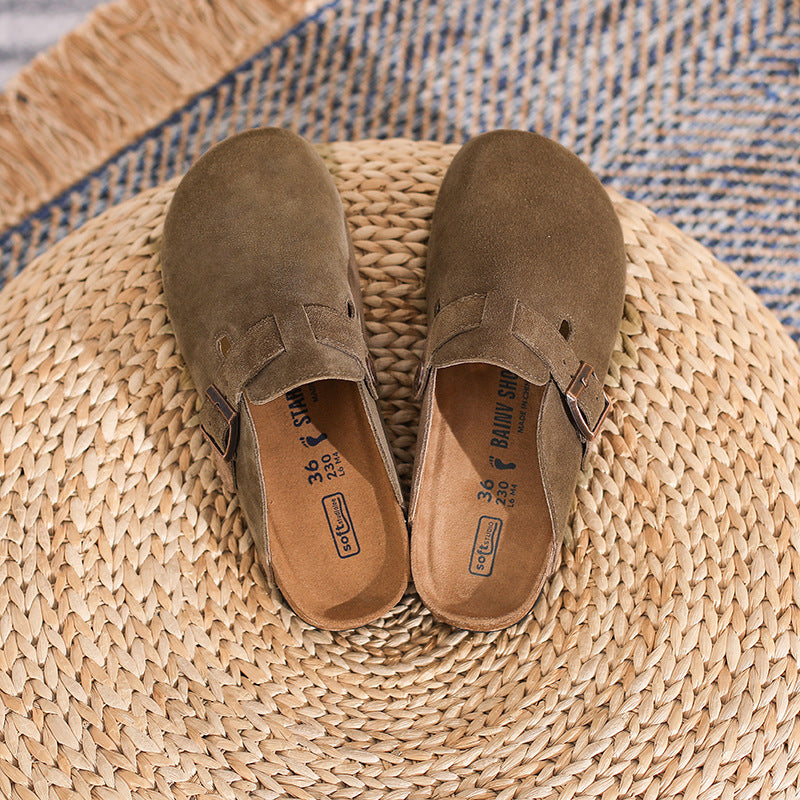 ComfyFoot Suede Buckle Clogs – Soft, Stylish & Effortlessly Cozy For Men and Women
