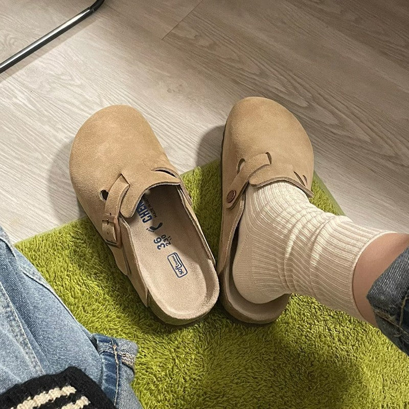 ComfyFoot Suede Buckle Clogs – Soft, Stylish & Effortlessly Cozy For Men and Women