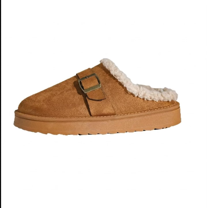ComfyFoot Cozy Buckle Clogs – Warm, Chic & Ultra-Comfortable Slippers